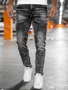 Herr Jeans Regular Fit Svart Bolf 30049S0