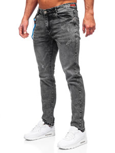 Herr Jeans Regular Fit Svart Bolf HY1052