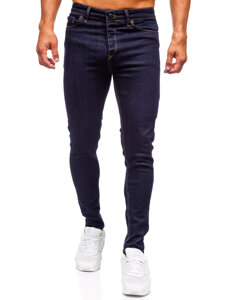 Herr Jeans Skinny Fit Marinblå Bolf 5308