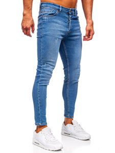 Herr Jeans Skinny Fit Marinblå Bolf 5828