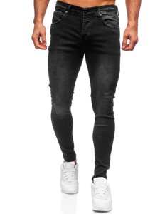 Herr Jeans Skinny Fit Svart Bolf R924