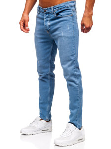 Herr Jeans Slim Fit Blå Bolf 6487