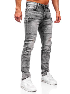 Herr Jeans Slim Fit Grafitgrå Bolf MP0163N