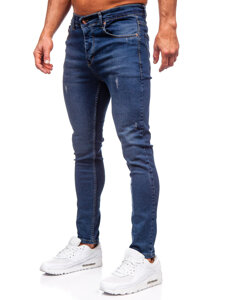 Herr Jeans Slim Fit Marinblå Bolf 6257