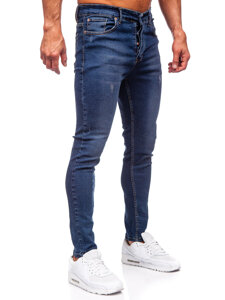 Herr Jeans Slim Fit Marinblå Bolf 6257