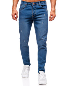 Herr Jeans Slim Fit Marinblå Bolf 6452