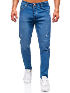 Herr Jeans Slim Fit Marinblå Bolf 6453