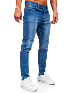 Herr Jeans Slim Fit Marinblå Bolf 6458