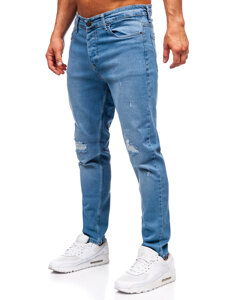 Herr Jeans Slim Fit Marinblå Bolf 6462