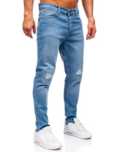 Herr Jeans Slim Fit Marinblå Bolf 6462