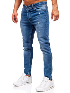 Herr Jeans Slim Fit Marinblå Bolf 6469