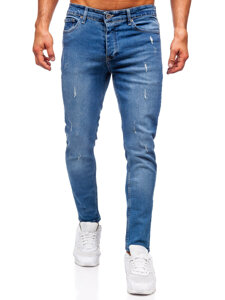 Herr Jeans Slim Fit Marinblå Bolf 6469