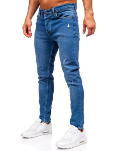 Herr Jeans Slim Fit Marinblå Bolf 6486