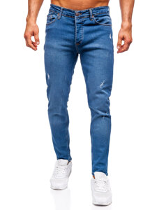 Herr Jeans Slim Fit Marinblå Bolf 6486