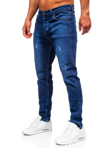 Herr Jeans Slim Fit Marinblå Bolf 6516