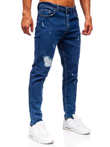 Herr Jeans Slim Fit Marinblå Bolf 6553