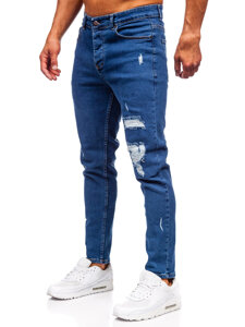 Herr Jeans Slim Fit Marinblå Bolf 6565