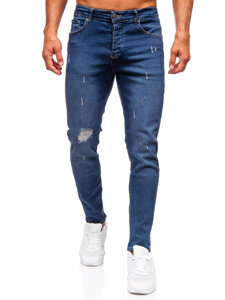 Herr Jeans Slim Fit Marinblå Bolf 6566-1