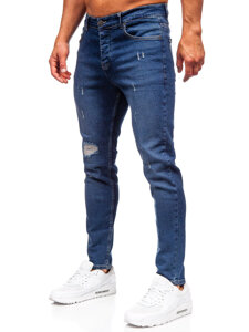 Herr Jeans Slim Fit Marinblå Bolf 6566-1