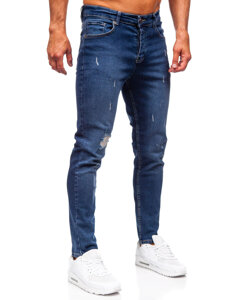 Herr Jeans Slim Fit Marinblå Bolf 6566-1