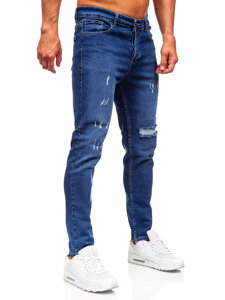 Herr Jeans Slim Fit Marinblå Bolf 6566-2