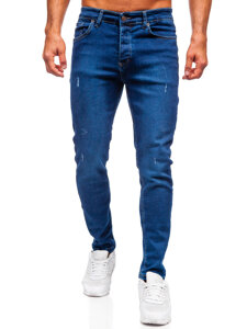 Herr Jeans Slim Fit Marinblå Bolf 6736