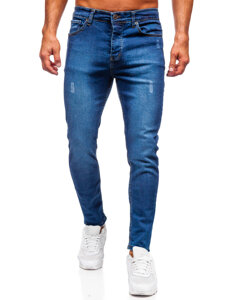 Herr Jeans Slim Fit Marinblå Bolf 6758