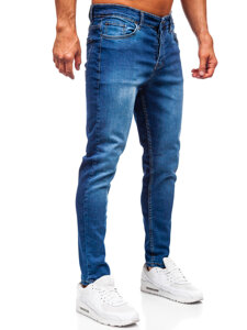 Herr Jeans Slim Fit Marinblå Bolf 6761