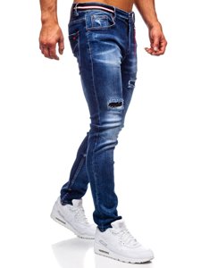 Herr Jeans Slim Fit Marinblå Bolf 80033W0