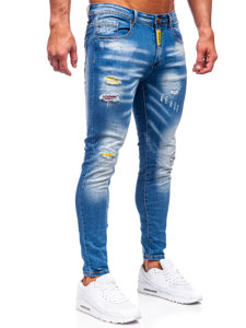 Herr Jeans Slim Fit Marinblå Bolf BC1025