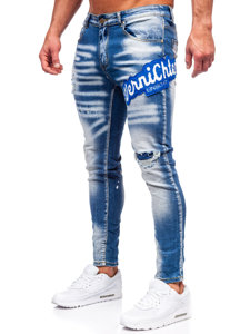 Herr Jeans Slim Fit Marinblå Bolf BC1068