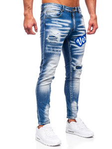 Herr Jeans Slim Fit Marinblå Bolf BC1068