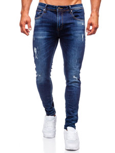 Herr Jeans Slim Fit Marinblå Bolf KS2036A