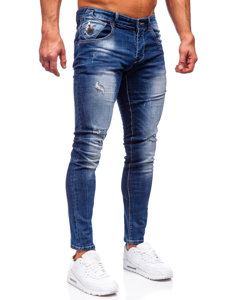 Herr Jeans Slim Fit Marinblå Bolf MP0024B