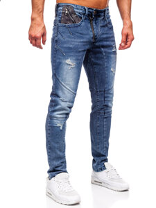 Herr Jeans Slim Fit Marinblå Bolf MP0045B