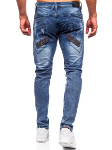 Herr Jeans Slim Fit Marinblå Bolf MP0045B