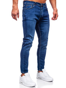 Herr Jeans Slim Fit Marinblå Bolf R921