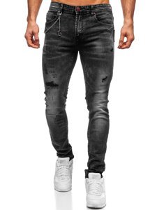 Herr Jeans Slim Fit Svart Bolf 60027W0