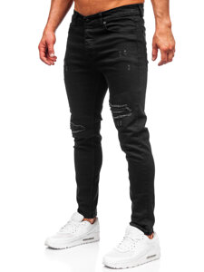 Herr Jeans Slim Fit Svart Bolf 6382