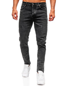 Herr Jeans Slim Fit Svart Bolf 6488