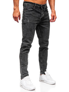 Herr Jeans Slim Fit Svart Bolf 6488