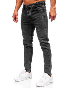 Herr Jeans Slim Fit Svart Bolf 6497