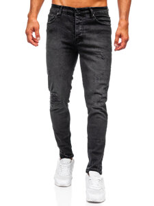 Herr Jeans Slim Fit Svart Bolf 6498