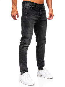 Herr Jeans Slim Fit Svart Bolf 6504