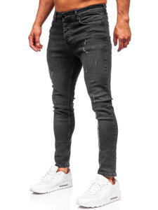 Herr Jeans Slim Fit Svart Bolf 6513