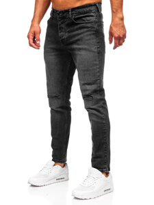 Herr Jeans Slim Fit Svart Bolf 6526