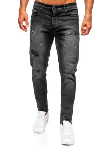 Herr Jeans Slim Fit Svart Bolf 6533