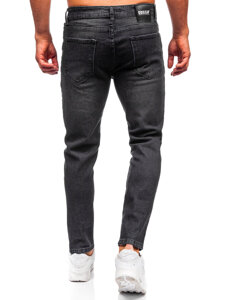 Herr Jeans Slim Fit Svart Bolf 6645