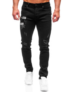 Herr Jeans Slim Fit Svart Bolf E7838