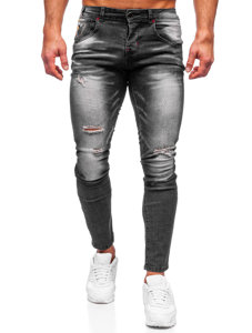 Herr Jeans Slim Fit Svart Bolf MP0024N